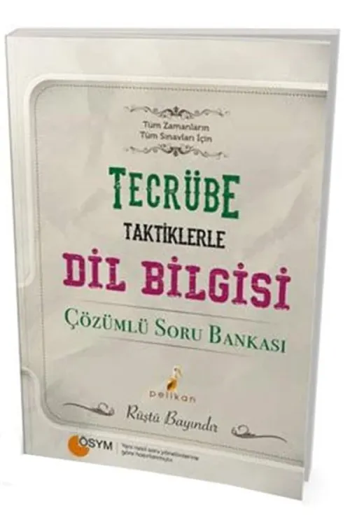 Tecrübe Taktiklerle Dil Bilgisi Tamamı Çözümlü Soru Bankası - kitap Rü