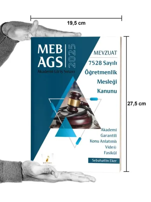 MEB - AGS Mevzuat Bilgisi 7528 Sayılı Öğretmenlik Mesleği Kanunu Konu 