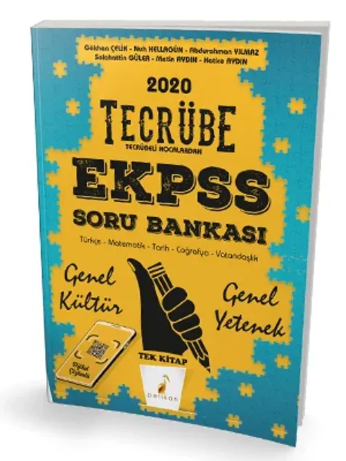 ​Pelikan Yayınları 2020 EKPSS Genel Yetenek Genel Kültür Tecrübe Dijital Çözümlü Soru Bankası