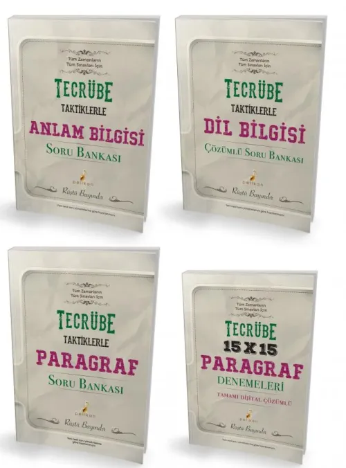 Pelikan TYT için Tecrübe Taktiklerle Türkçe Seti - 4 Kitap - kitap Rüş