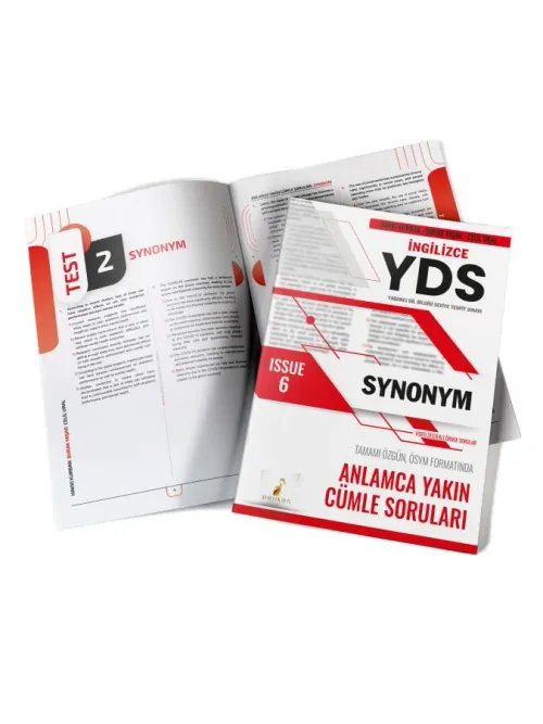 YDS İngilizce Synonym Issue 6 - kitap Hakkı Kurban