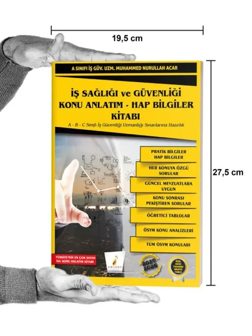 İş Sağlığı ve Güvenliği İSG Konu Anlatım Hap Bilgiler Kitabı - kitap M