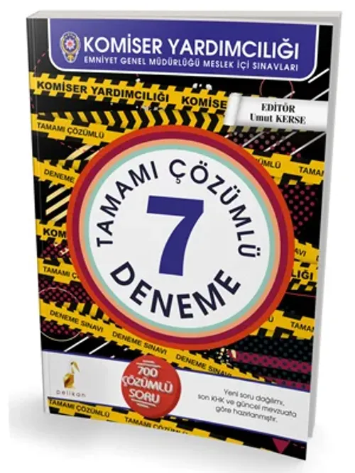 Pelikan Yayınları Komiser Yardımcılığı 7 Çözümlü Deneme Sınavı