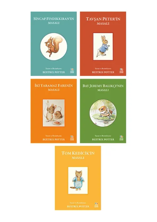 Beatrix Potter 5 Kitap Masal Seti