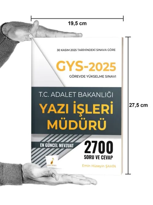 GYS 2025 Adalet Bakanlığı Görevde Yükselme Yazılı Sınavı Yazı İşleri M
