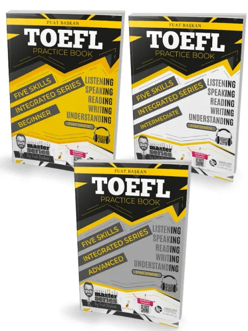 TOEFL Practice Book - Beginner- Intermediate - Advanced 3 Kitap