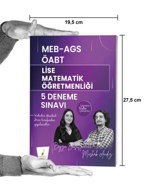 Pelikan Yayınları MEB - AGS ÖABT Lise Matematik Öğretmenliği 5 Deneme 