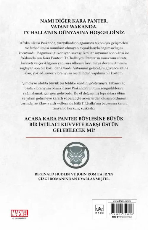 Kara Panter Kimdir? - kitap Jesse J. Holland