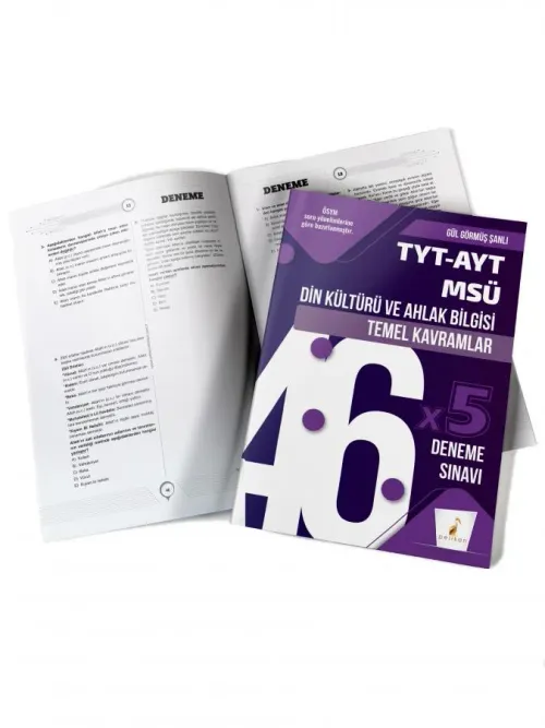 TYT-AYT-MSÜ Din Kültürü ve Ahlak Bilgisi Temel Kavramlar ve 46x5 Denem