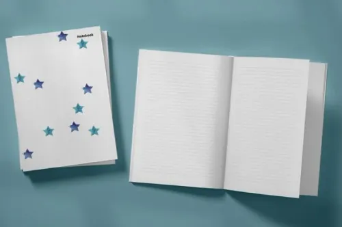 Watercolor Balloons and Stars Weekly Planner & Notebook - kitap