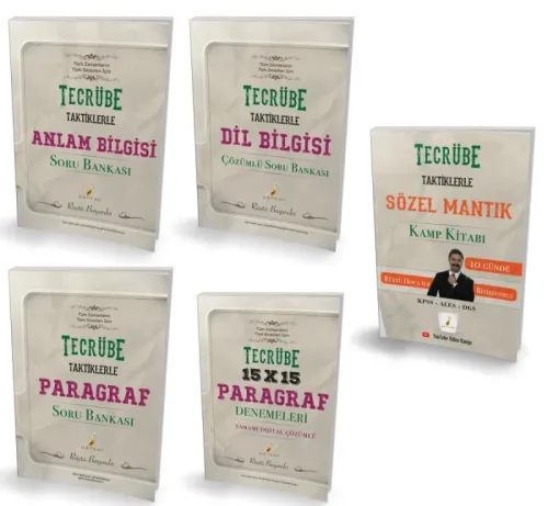 Pelikan Yayınları KPSS için Tecrübe Taktiklerle Türkçe Seti - 5 Kitap 