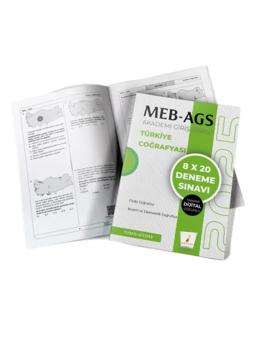MEB - AGS Hazırlık Türkiye Coğrafyası 8x20 Tamamı Dijital Çözümlü Dene