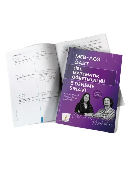 Pelikan Yayınları MEB - AGS ÖABT Lise Matematik Öğretmenliği 5 Deneme 