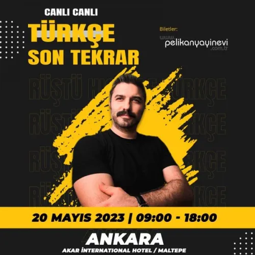Rüştü Hoca İle Türkçe Son Tekrar Bileti - Ankara Akar International Ho