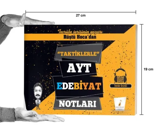 Rüştü Hoca'dan Taktiklerle AYT Edebiyat Notları - kitap Rüştü Bayındır