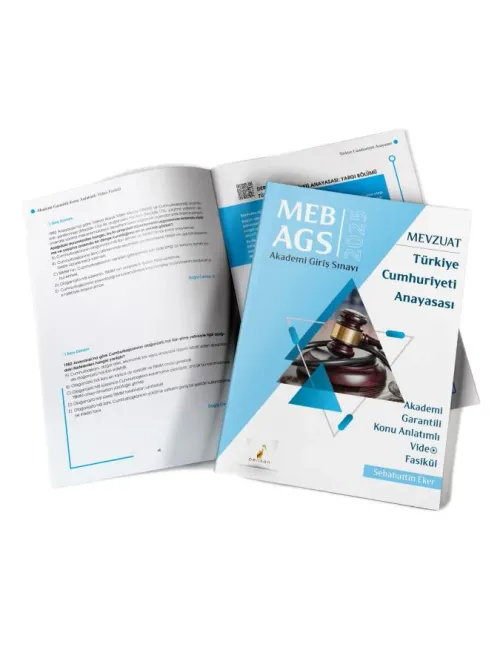 MEB - AGS Mevzuat Bilgisi Türkiye Cumhuriyeti Anayasası Konu Anlatımlı