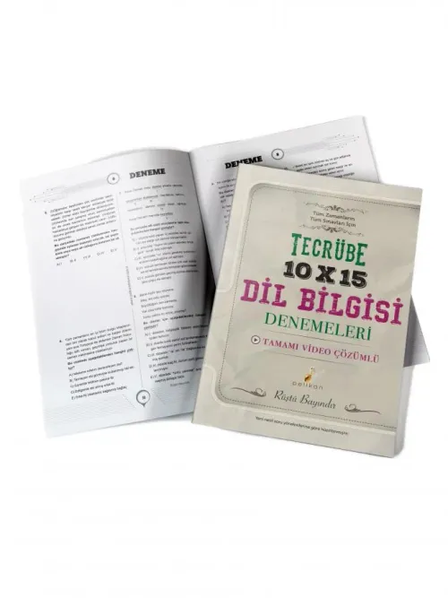 Tecrübe 10x15 Video Çözümlü Dil Bilgisi Denemeleri - kitap Rüştü Bayın