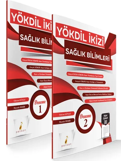 YÖKDİL İkizi Sağlık Bilimleri 2 Özgün Deneme Sınavı Dijital Çözümlü - 