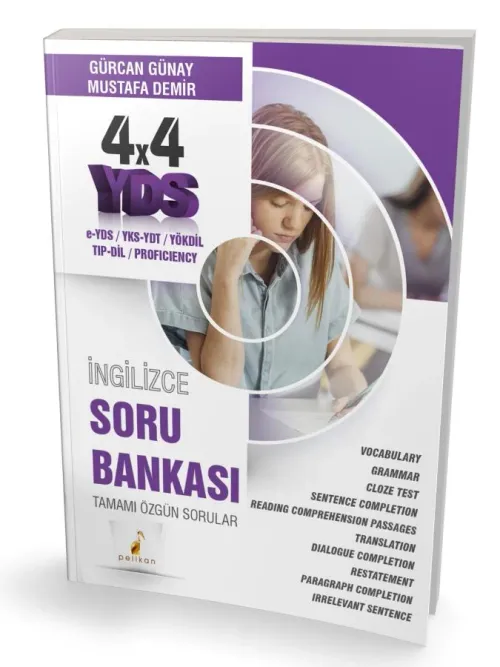 Pelikan Yayınları 4x4 YDS İngilizce Tek Kitap Soru Bankası
