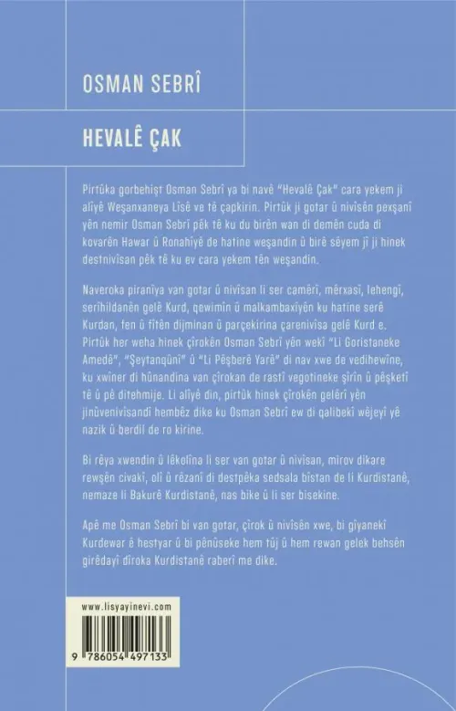 HEVALÊ ÇAK - kitap OSMAN SEBRÎ