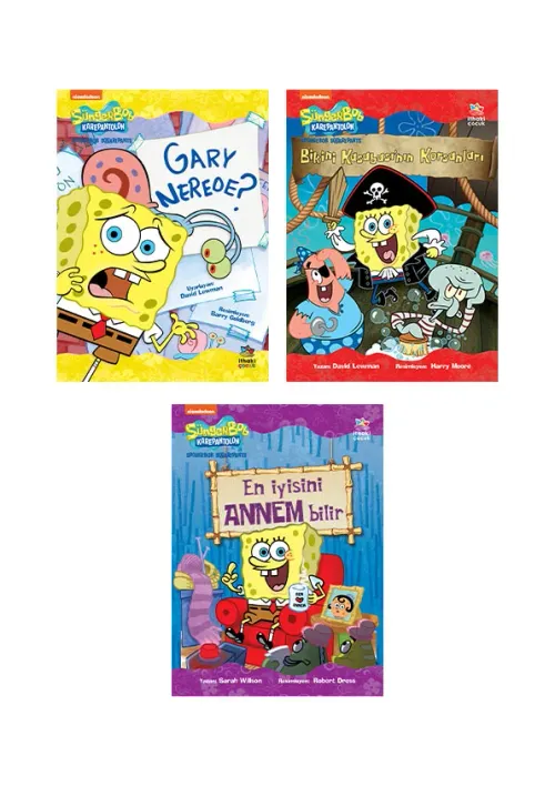 SüngerBob 3 Kitap Takım - kitap Kolektif
