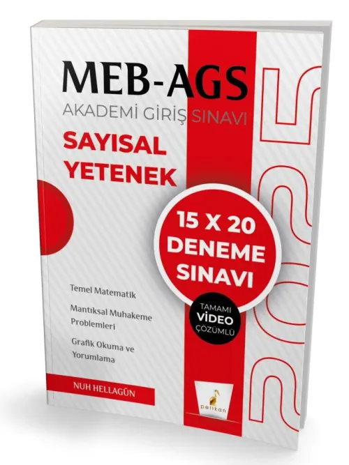 SÜPER FİYAT Pelikan Yayınları MEB - AGS Hazırlık Sayısal Yetenek 15x20 Tamamı Video Çözümlü Deneme Sınavı