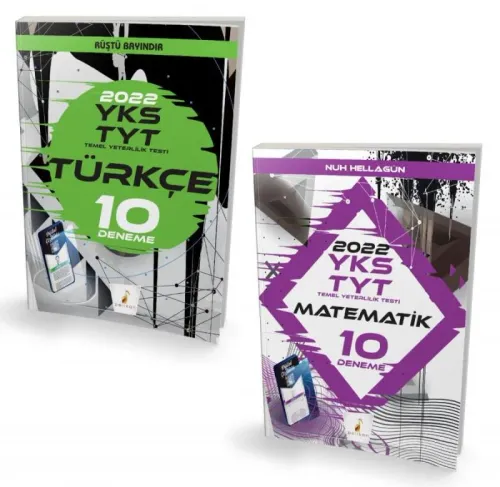 YKS TYT 2022 Türkçe - Matematik Dijital Çözümlü Yeni Nesil 10 Deneme