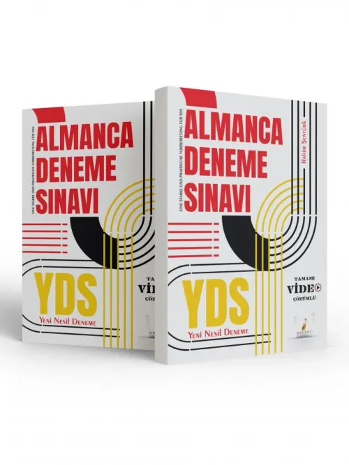 Yds Almanca Yeni Nesil Video Çözümlü Deneme Sınavı - kitap Rahim Şentü