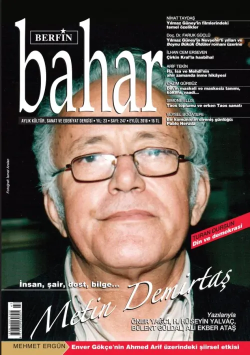 Berfin Bahar Aylık Kültür Sanat ve Edebiyat Dergisi Sayı: 247 Eylül 20