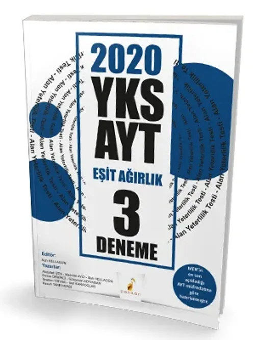 Pelikan Yayınları 2020 YKS AYT Eşit Ağırlık 3 Deneme Sınavı