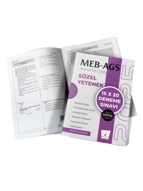 MEB - AGS Hazırlık Sözel Yetenek 15x20 Tamamı Dijital Çözümlü Deneme S