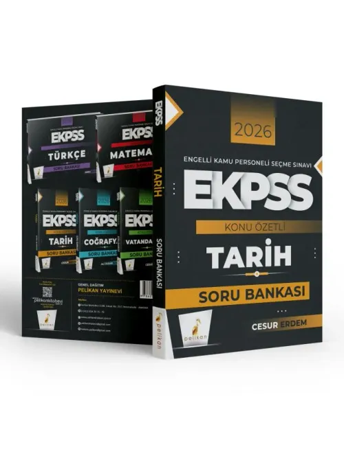 Pelikan Yayınları 2026 EKPSS Tarih Konu Özetli Soru Bankası - kitap Ce