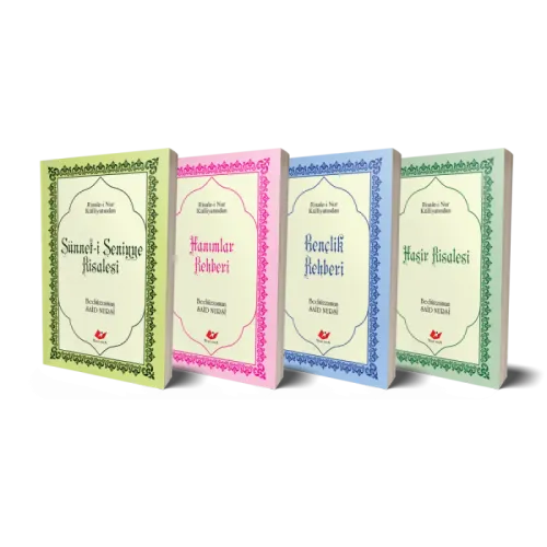 Kampanyalı Çanta Boy Risale Seti-9468-1 Yeni Tanzim Lügâtçeli (4 Kitap)