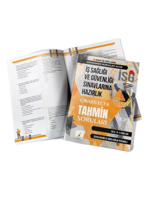 İş Sağlığı ve Güvenliği İSG Çıkabilecek Tahmin Soruları - kitap Muhamm