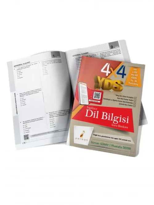 4x4 YDS Seti 4. Kitap İngilizce Dil Bilgisi Tamamı Çözümlü Soru Bankas