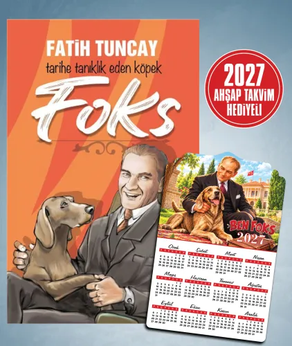 Foks Tarihe Tanıklık Eden Köpek ve 2027 Ahşap Takvim - Halkkitabevi