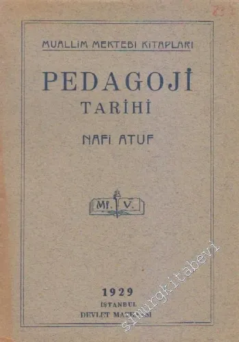 Pedagoji Tarihi -        1929