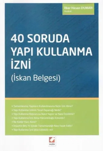40 Soruda Yapı Kullanma İzni (İskan Belgesi)