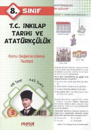 8. Sınıf İnkılap Tarihi ve Atatürkçülük Konu Değerlendirme Testleri