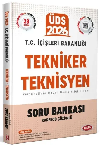 Data Yayınları 2026 T.C. İçişleri Bakanlığı Tekniker - Teknisyen ÜDS S