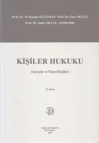 Kişiler Hukuku ( Gerçek ve Tüzel Kişiler )
