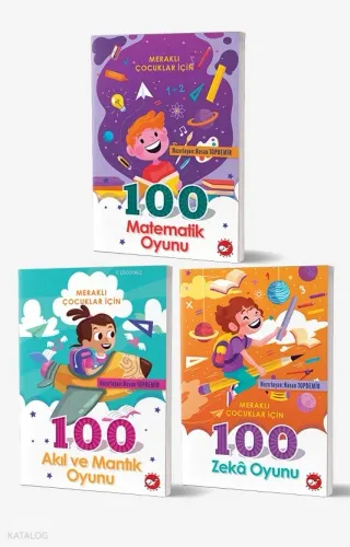 Meraklı Çocuklar İçin 100 Oyun Bilgi Seti - (3 Kitap)