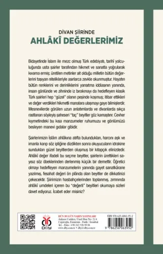 Divan Şiirinde Ahlâkî Değerlerimiz Halil İbrahim Haksever Divan Şiirinde Ahlâkî Değerlerimiz Halil İbrahim Haksever
