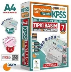 İNFORMAL KPSS ORTAÖĞRETİM TIPKI BASIM SON 6 YIL