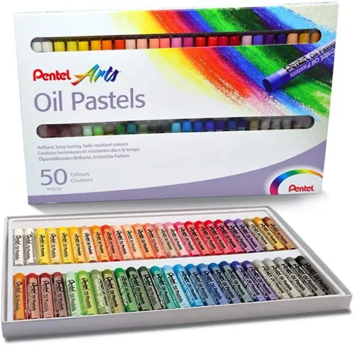 Pentel Yağlı Pastel Boya 50 Renk