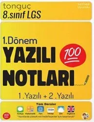 TONGUÇ 8. SINIF YAZILI NOTLARI 1. DÖNEM 1 VE 2. YAZILI