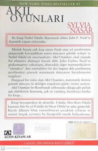 Akıl Oyunları Sylvia Nasar Altın Kitaplar