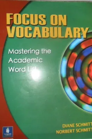 Focus On Vocabulary