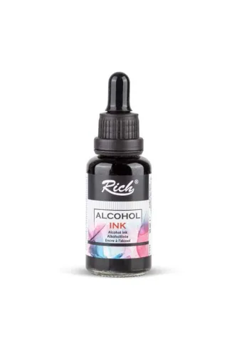 Rich ALCOHOL INK Alkol Bazlı Mürekkep 30 ML SİYAH
