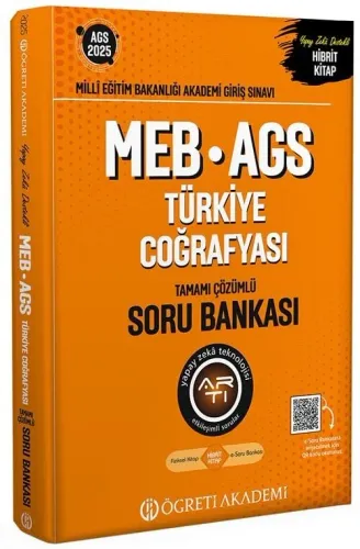 Öğreti Akademi 2025 MEB-AGS Türkiye Coğrafyası Soru Bankası Çözümlü